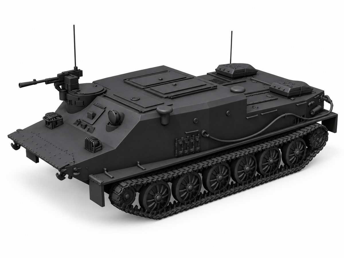 SSMODEL 1/72 1/144 Multi Scale BTR50PK Soviet coldwar APC tank Model Kit TSS0289 — detail view 12