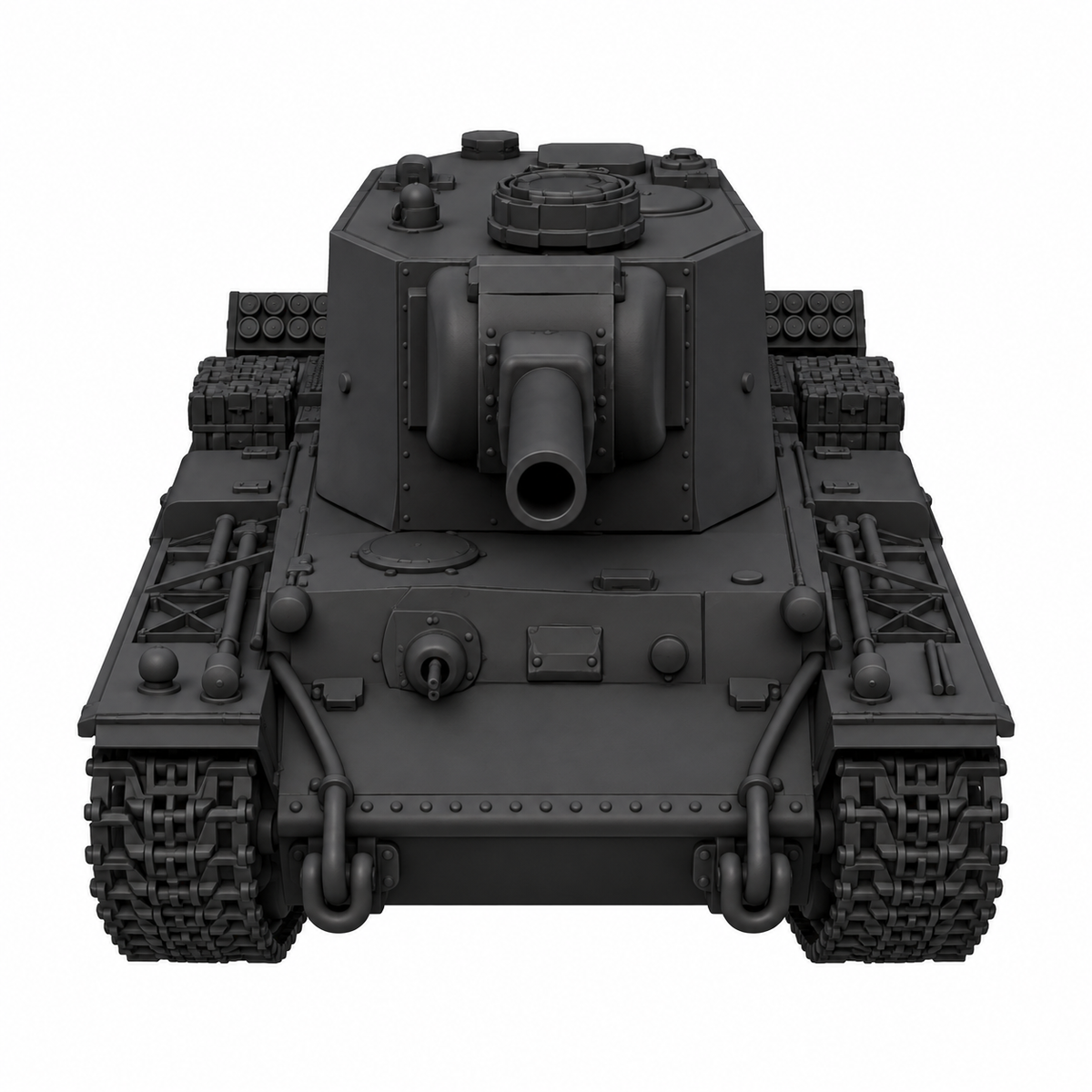 SSMODEL 1/72 1/144 Multi Scale Pz.Kpfw. KW II 754 r tank Resin Model Kit TSS0179 — detail view 3