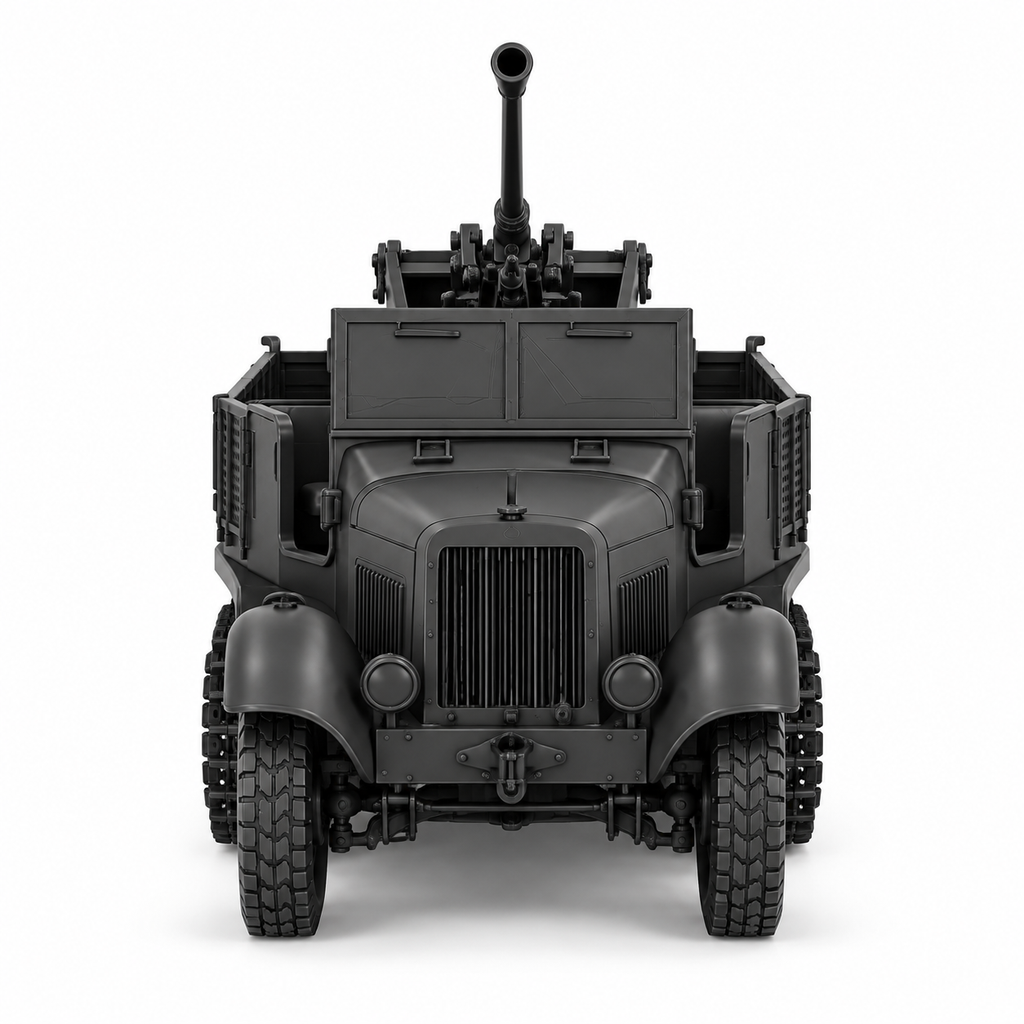 SSMODEL 1/72 1/144 Sd.Kfz.6/2 3.7cm Flak 36 Half-Track Resin Model Kit TSS1530