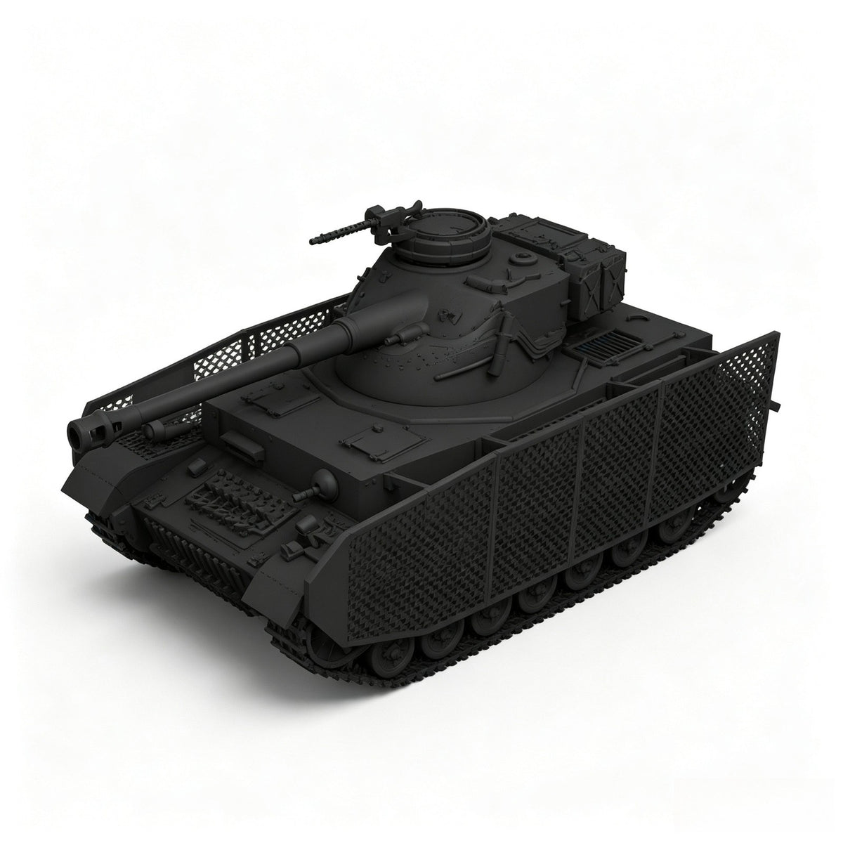 SSMODEL 1/72 1/144  Pz.Kpfw.IV Ausf.J mit Wiegenturm tank MODEL kit TSS0321 — detail view 3