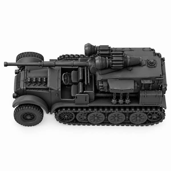 SSMODEL 1/72 1/144 Half-track Sd.Kfz.6/3 7.62cm Pak 36 Resin MODEL KIT TSS0942