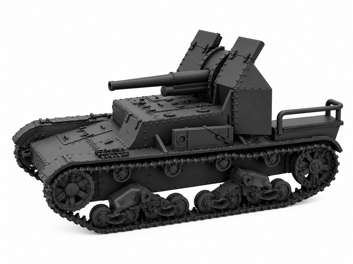 SSMODEL 1/72 1/144 Multi Scale SU-5 tank Resin Model Kit TSS0080 — detail view 3