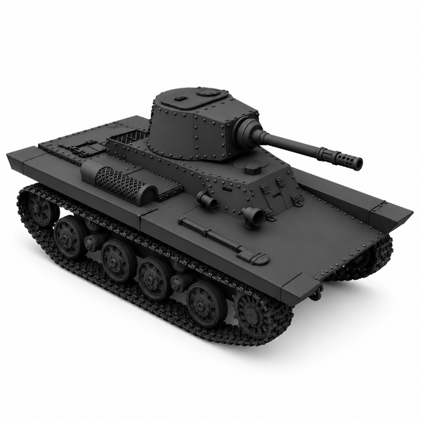 SSMODEL1/72 1/144 Multi Scale PZInż 130 Tank Resin Model Kit TSS0551