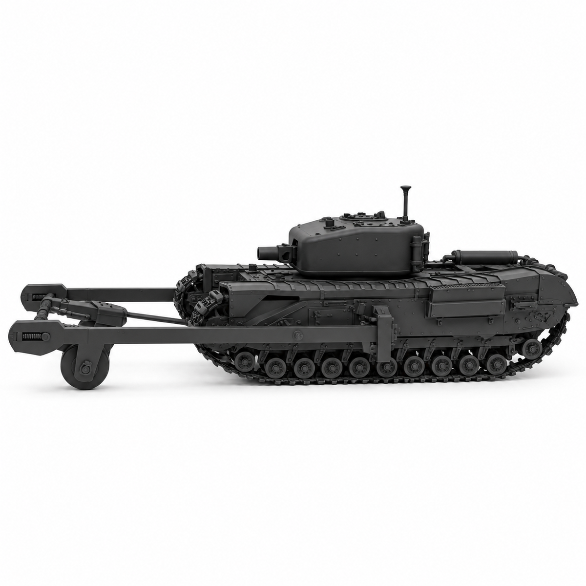 SSMODEL 1/72 1/144 Churchill MkIV AVRE Towed Mine Roller Resin MODEL KIT TSS0797 — detail view 3