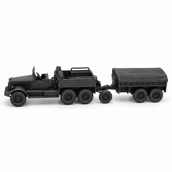 SSMODEL 1/72 1/144 Multi-Scale WWII US M23 Ammunition Trailer Model Kit TSS1076