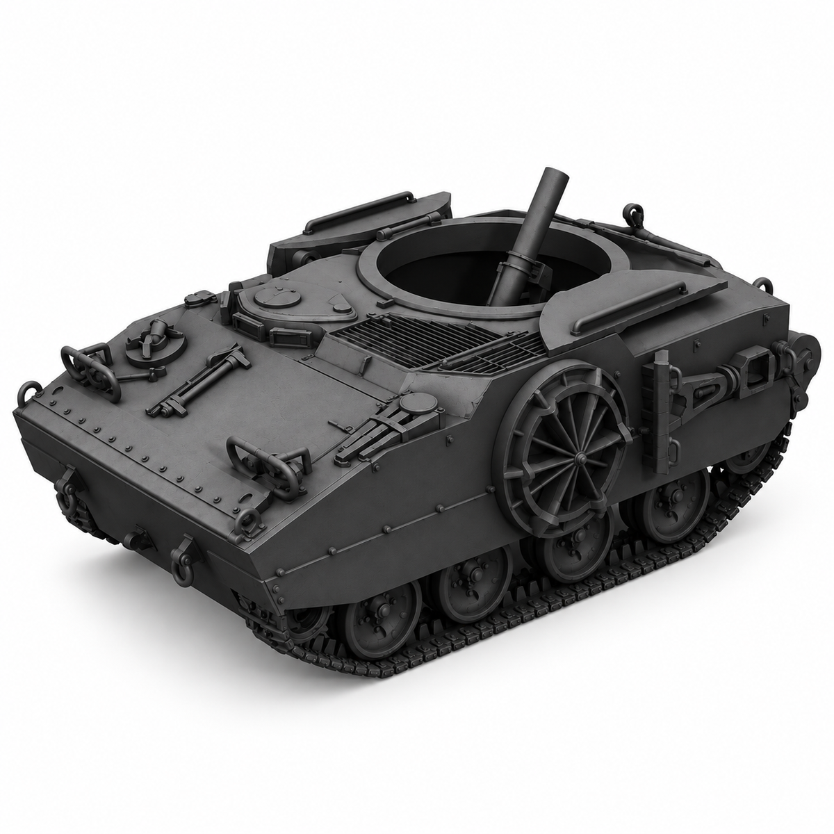 SSMODEL 1/72 1/144 Multi Scale KT-76 T114 Mortar carrier US tank MODEL TSS0396 — detail view 11