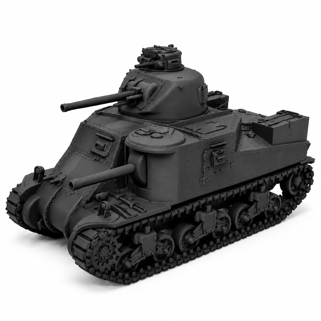 SSMODEL 1/72 1/144 Multi-Scale M3 Lee Medium Tank Resin MODEL KIT TSS0222