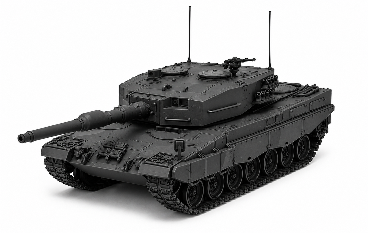SSMODEL 1/72 1/144 Multi Scale  Leopard 2A1 Germany Cold war Tank MODEL TSS0664 — detail view 2