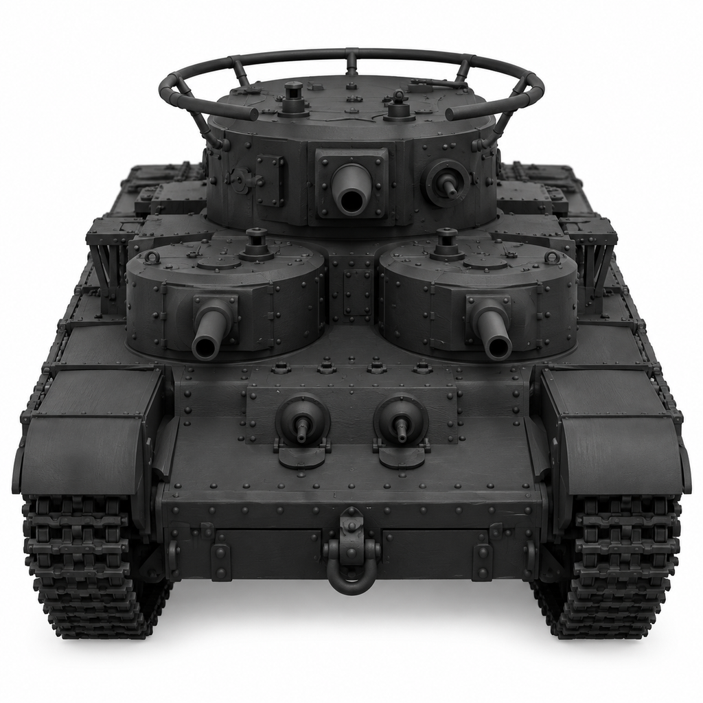 SSMODEL 1/72 1/144 Multi Scale T-35 Tank Resin MODEL KIT TSS0521