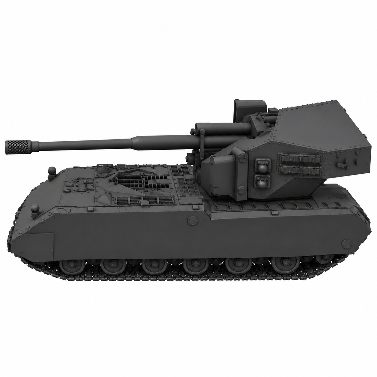SSMODEL 1/72 1/144 Multi Scale Waffentrager auf Maus Tank MODEL kit TSS0347 — detail view 2