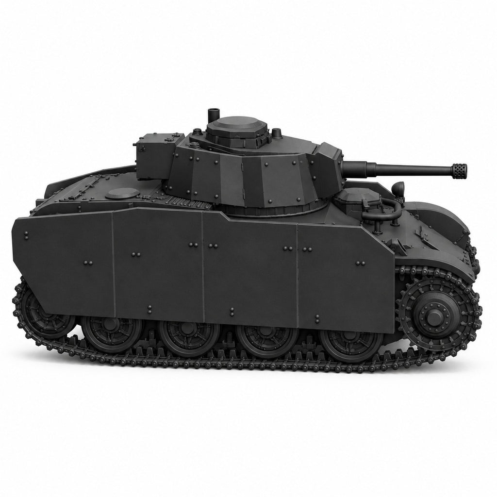 SSMODEL 1/72 1/144Toldi IIA 42M B40 with sideskirts Tank Resin MODEL KIT TSS0994