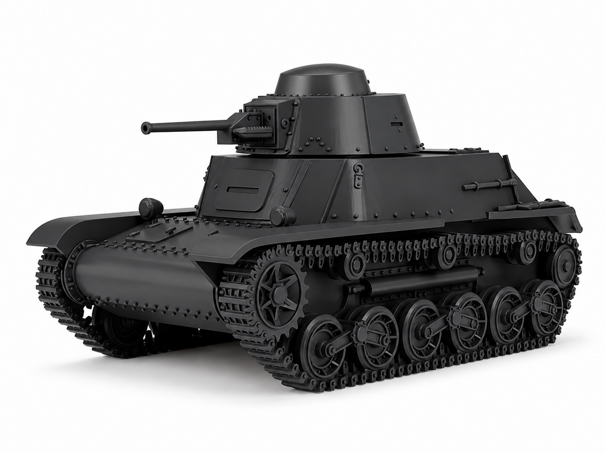 SSMODEL 1/72 1/144 Multi Scale Type 98 Ke-Ni Light Tank Resin MODEL kit TSS1400 — detail view 13
