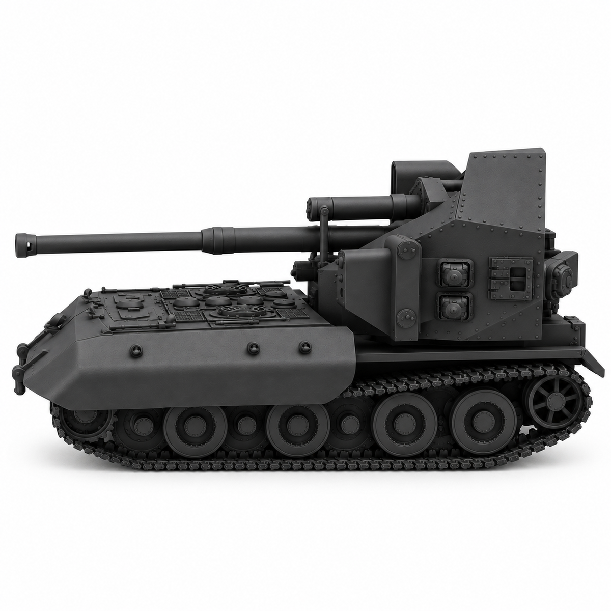 SSMODEL 1/72 1/144 Multi Scale Waffentrager E-100 tank Resin MODEL KIT TSS0504 — detail view 3