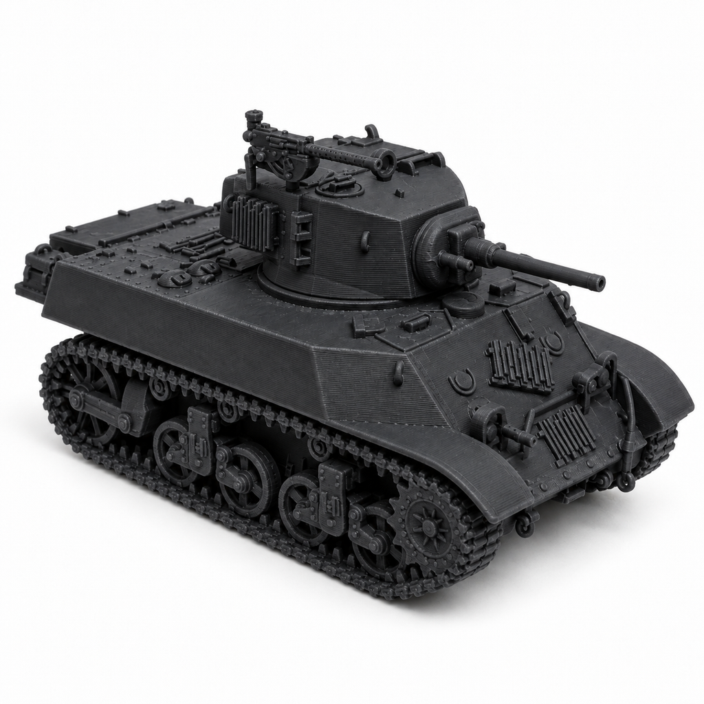 SSMODEL 1/72 1/144 Multi-Scale M3A3 US WWII Light Tank Resin MODEL KIT TSS0201