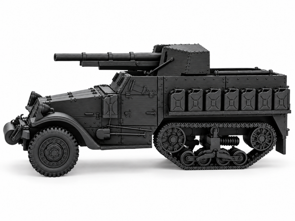 SSMODEL 1/72 1/144 Multi Scale WWII US M3 Half-track 75mm GMC Model Kit TSS0880