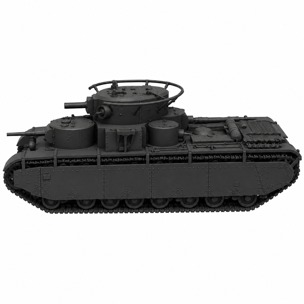 SSMODEL 1/72 1/144 Multi Scale T-35 Tank Resin MODEL KIT TSS0521