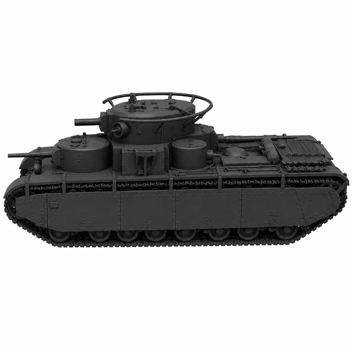 SSMODEL 1/72 1/144 Multi Scale T-35 Tank Resin MODEL KIT TSS0521 — detail view 3