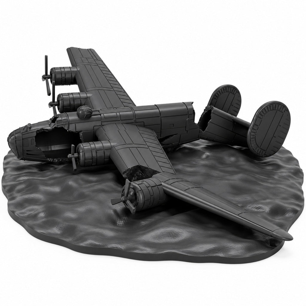 SSMODEL 1/72 1/144 Crashed Aircarft Consolidated B-24D Liberator Model RSS0057