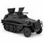 SSMODEL 1/72 1/144 Sd.Kfz.250/9 Alte 2cm KwK Autocannon Resin MODEL KIT TSS0935