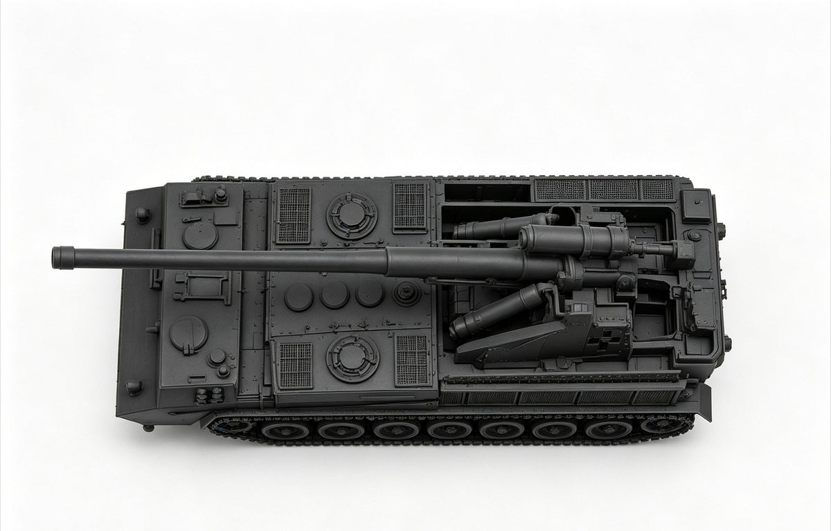 SSMODEL 1/72 1/144 VK 2.07 Pfingstrose 2S7 Pion German Resin Model Kit TSS0422 — detail view 4