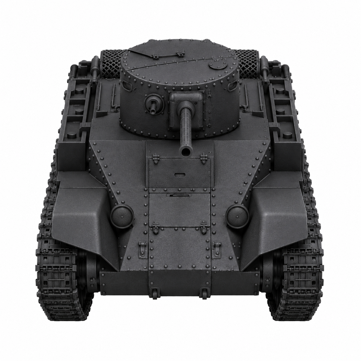 SSMODEL 1/72 1/144 Multi Scale KhBT-2 Soviet flamethrower tank Model Kit TSS0154 — detail view 2
