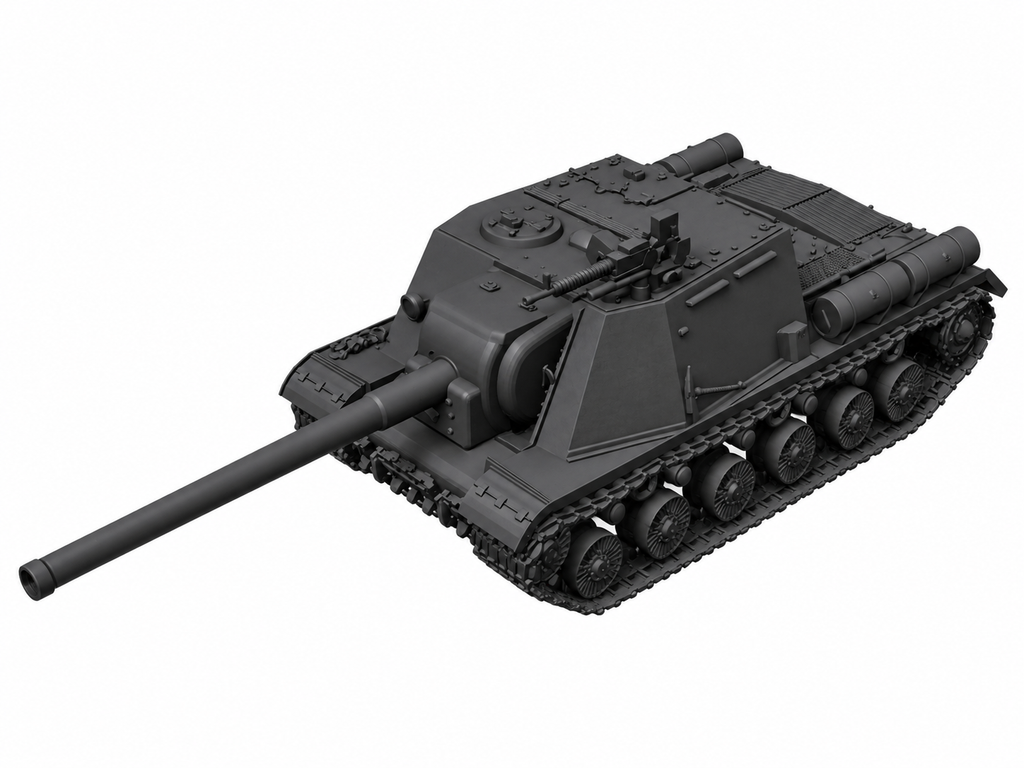 SSMODEL 1/72 1/144 Multi Scale ISU-122BM ISU-122-1 Tank Resin MODEL kit TSS0031