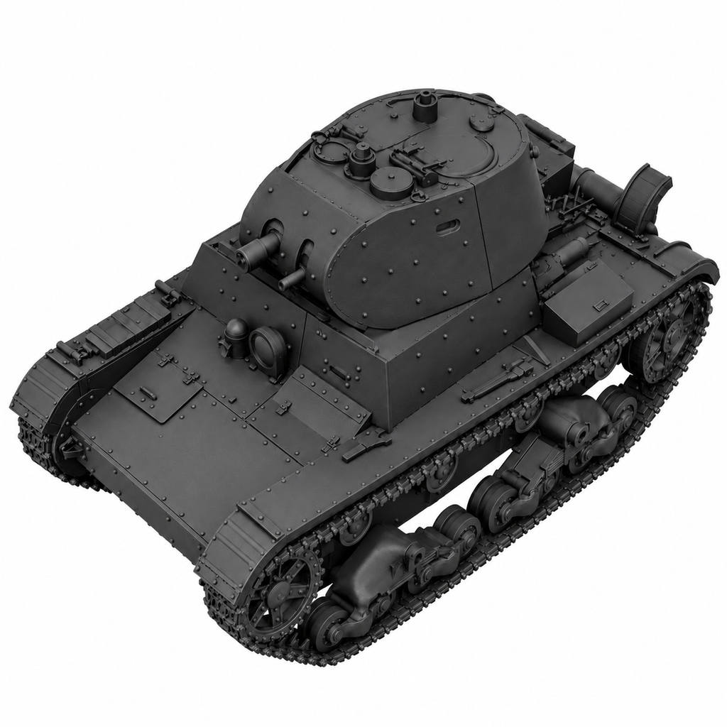 SSMODEL 1/72 1/144 Multi Scale KhT133E Soviet light tank Resin Model Kit TSS0064