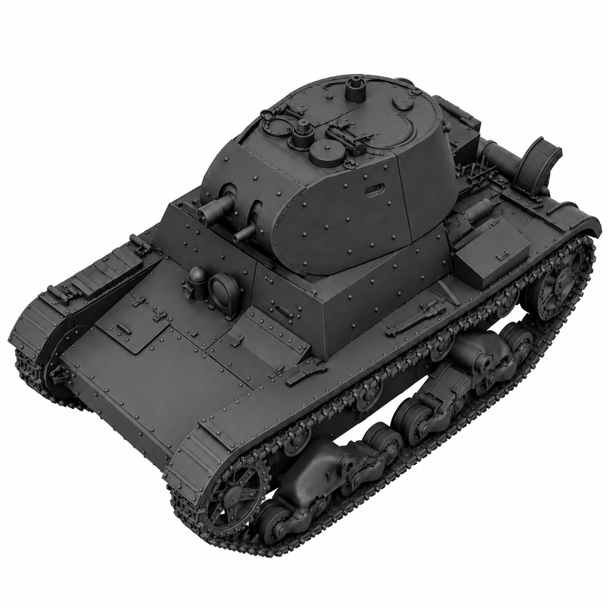 SSMODEL 1/72 1/144 Multi Scale KhT133E Soviet light tank Resin Model Kit TSS0064 — detail view 5
