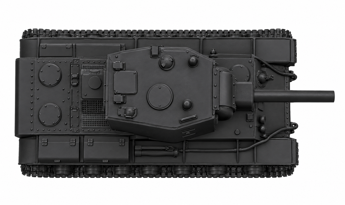 SSMODEL 1/72 1/144 Multi Scale KV-2 Soviet heavy tank resin MODEL kit TSS0137 — detail view 5