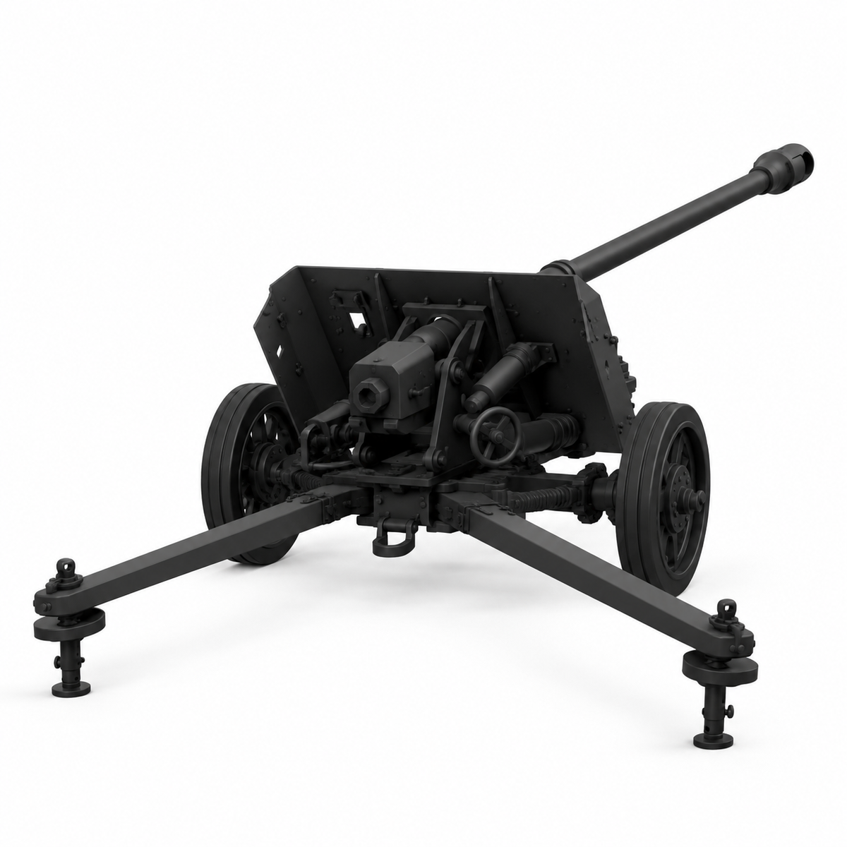 SSMODEL 1/72 1/144 Multi Scale 88mm anti-tank Pak 43 Germany Resin MODEL TSS1444 — detail view 5