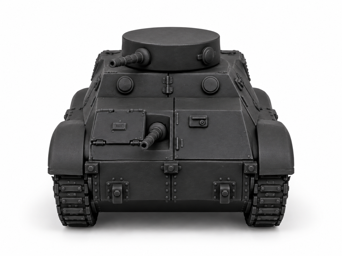 SSMODEL 1/72 1/144 Multi Scale Trubia Naval Spanish Civil War Tank MODEL TSS0628 — detail view 2
