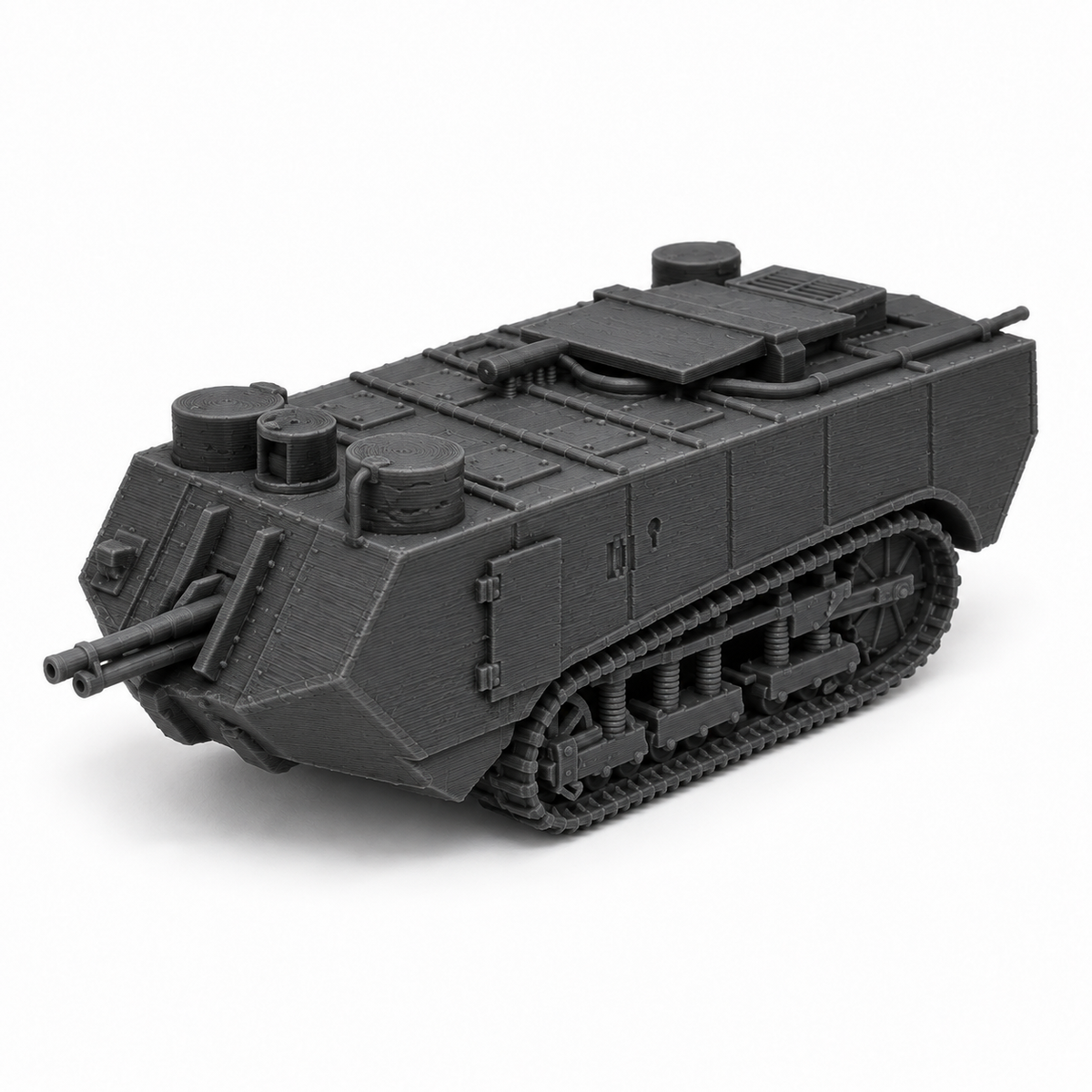SSMODEL 1/72 1/144 Multi Scale Char Saint-Chamond WW1 Tank Resin Model TSS0728 — detail view 2