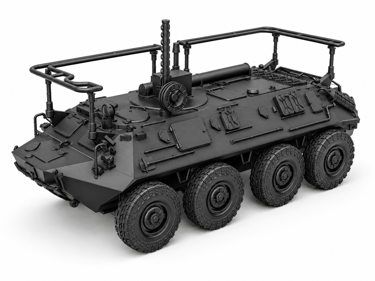 SSMODEL 1/72 1/144 BTR-60PU Soviet coldwar command vehicle Resin Model TSS0290 — detail view 2
