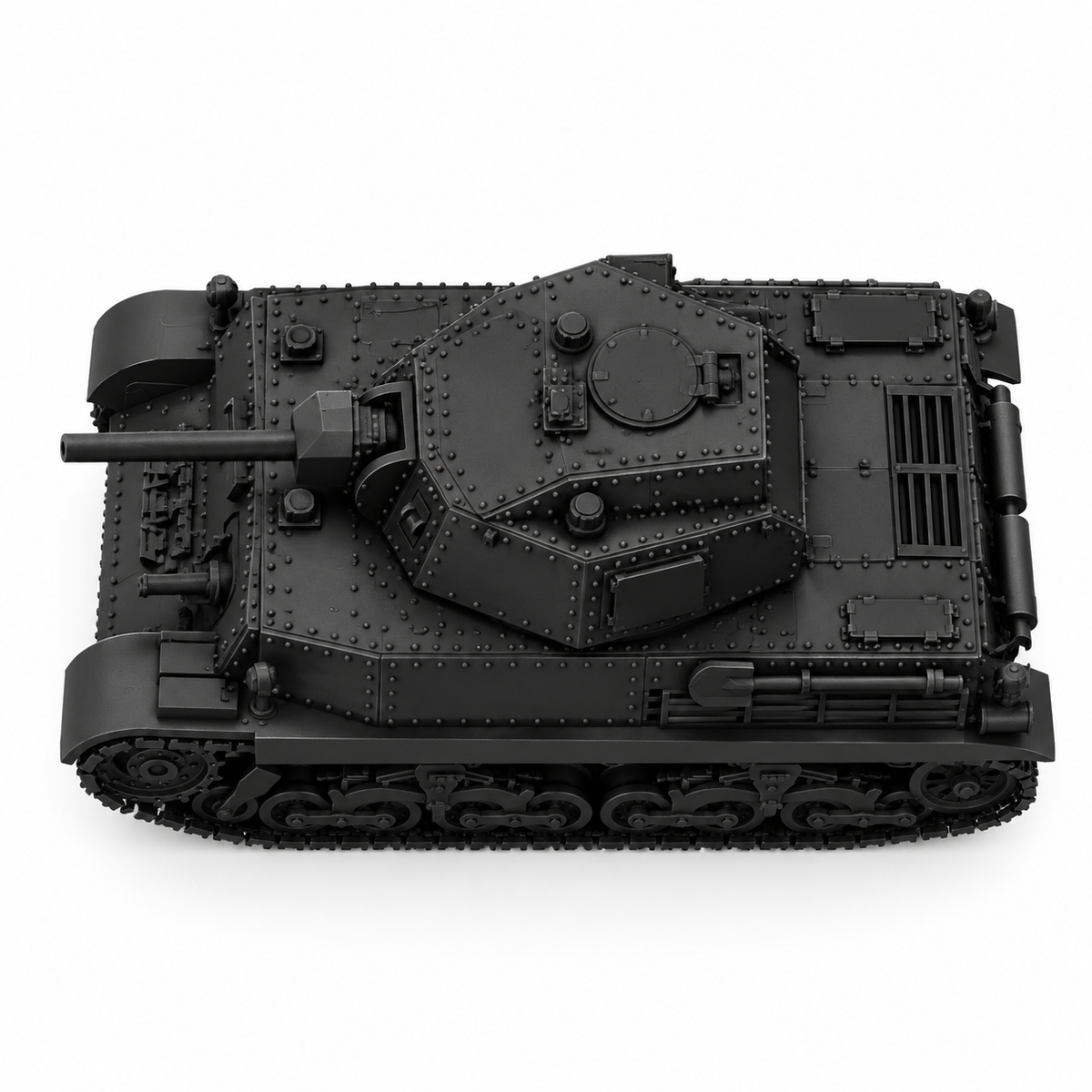 SSMODEL 1/72 1/144 Multi Scale 41M Turan II Tank Resin Model Kit TSS0743 — detail view 4