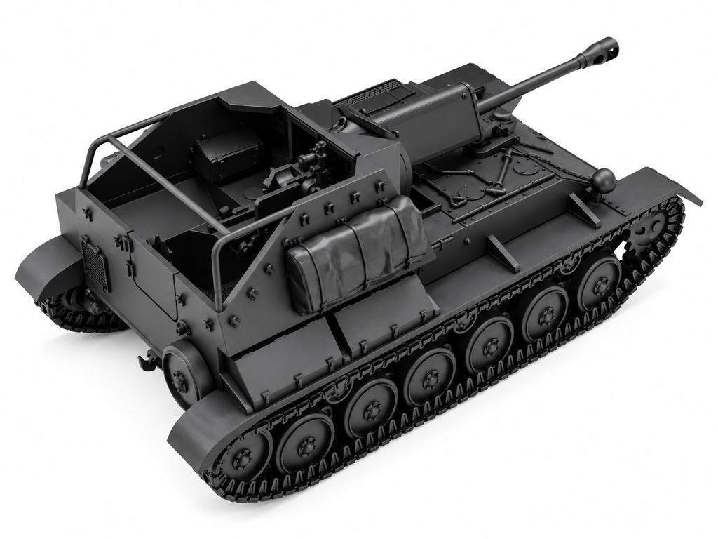 SSMODEL 1/72 1/144 Multi Scale SU-76m self-propelled gun Tank MODEL TSS1361
