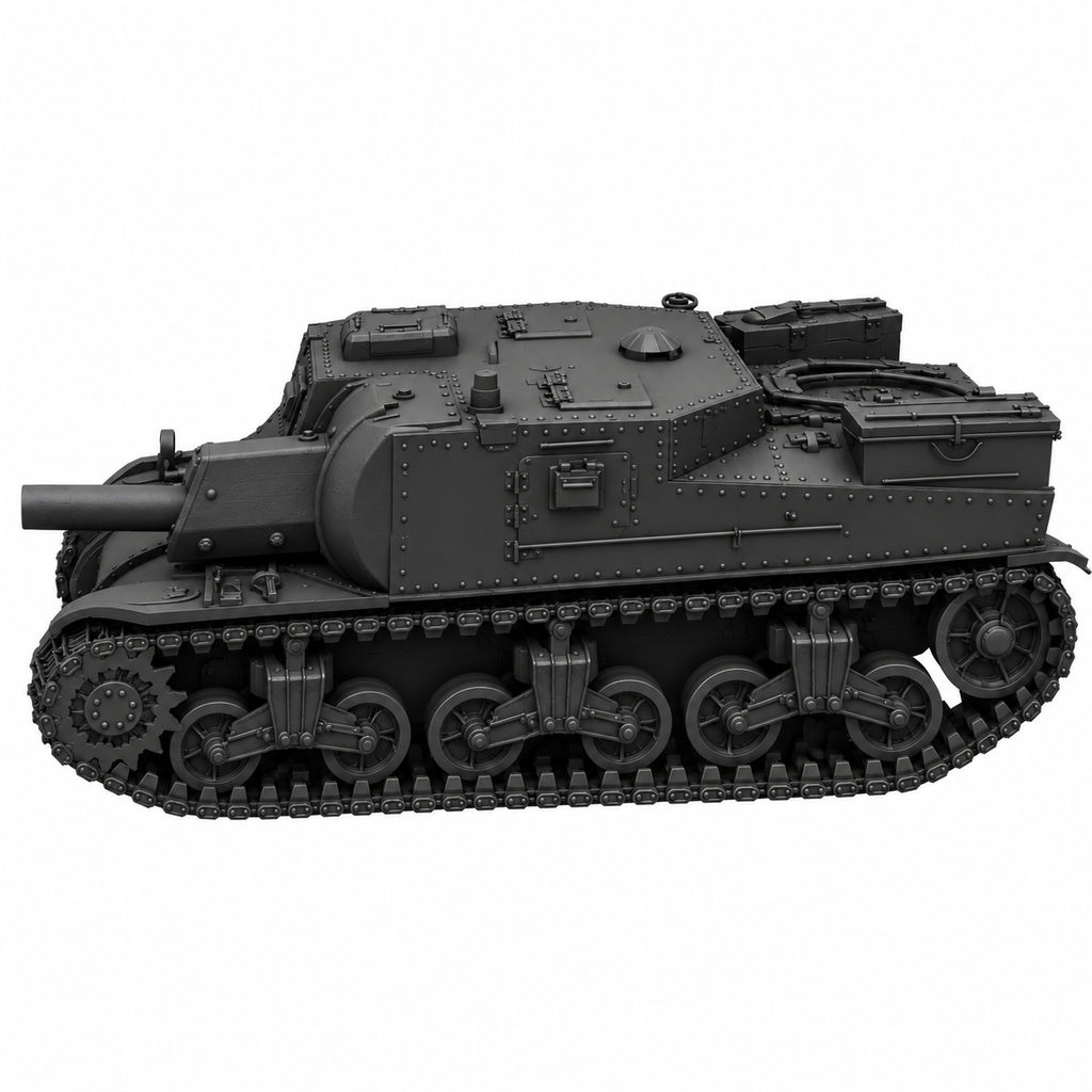 SSMODEL 1/72 1/144 Multi Scale SU-122i Tank Resin Model Kit TSS0527