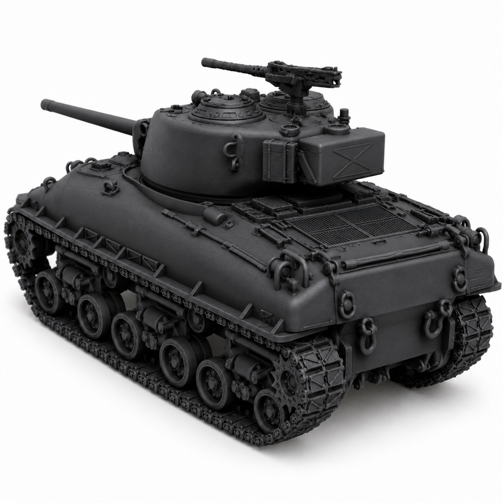 SSMODEL 1/72 1/144 Multi-Scale M4A1 76W HVSS Sherman US WWII Tank MODEL TSS0207