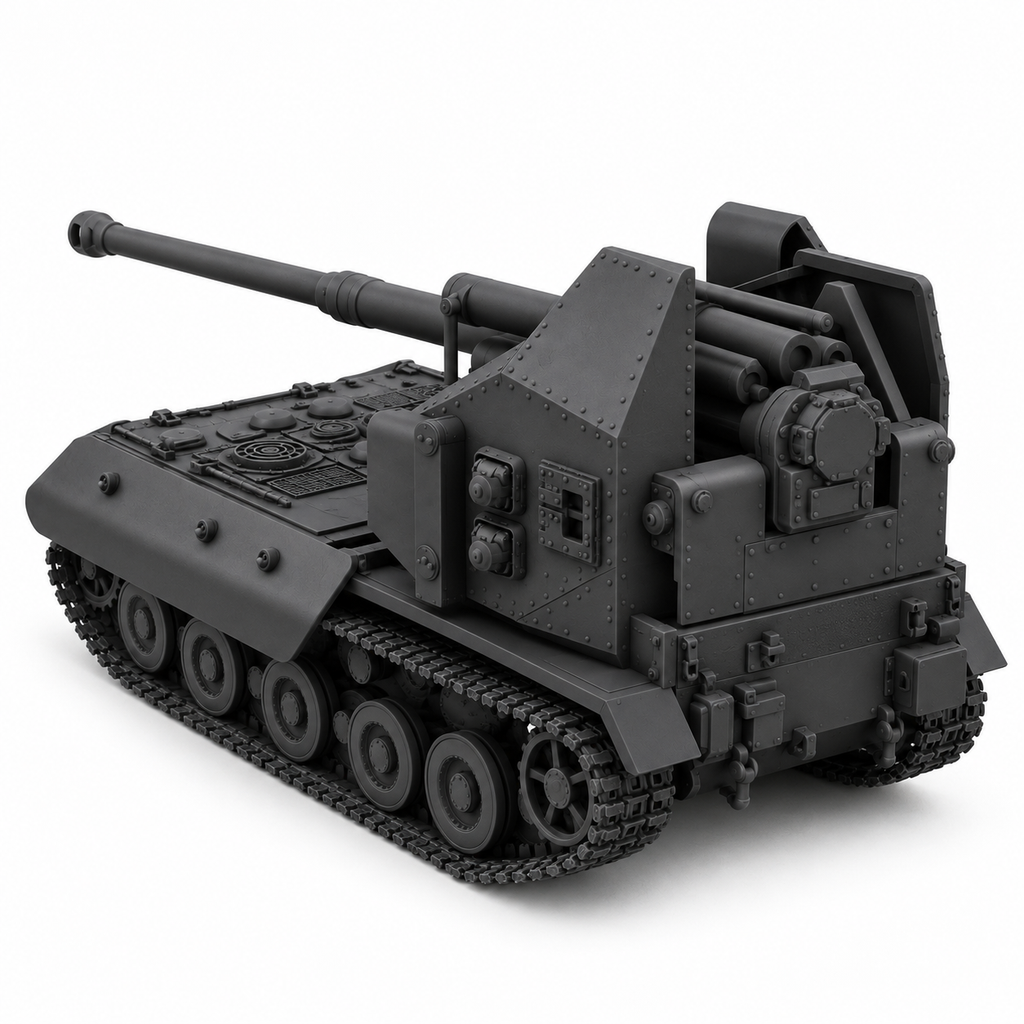 SSMODEL 1/72 1/144 Multi Scale Waffentrager E-100 tank Resin MODEL KIT TSS0504
