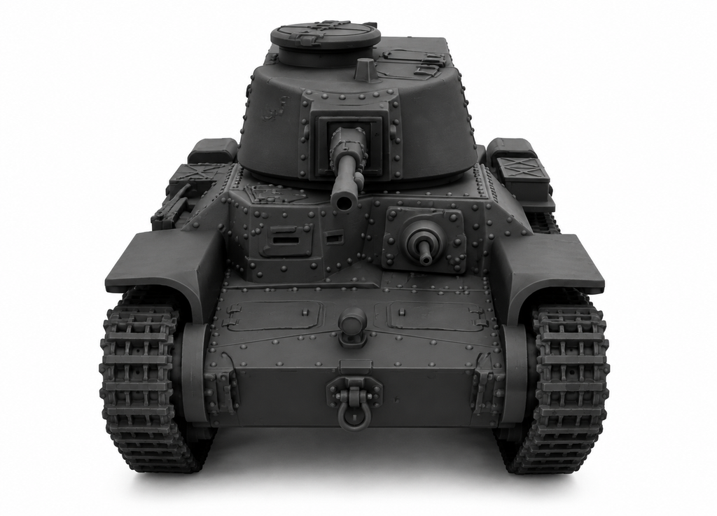 SSMODEL 1/72 1/144 Multi Scale Type 97 Shinhoto Chi-Ha 120mm Resin MODEL TSS1481