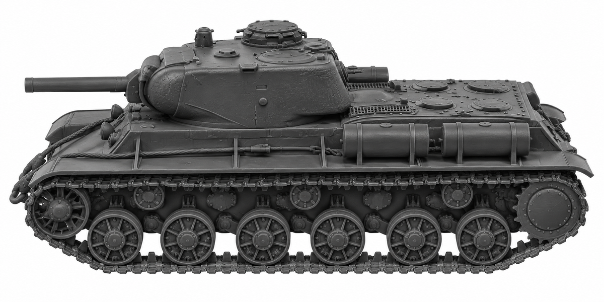 SSMODEL 1/72 1/144 Multi Scale KV-8s Soviet Flamethrower Tank MODEL kit TSS0118 — detail view 3