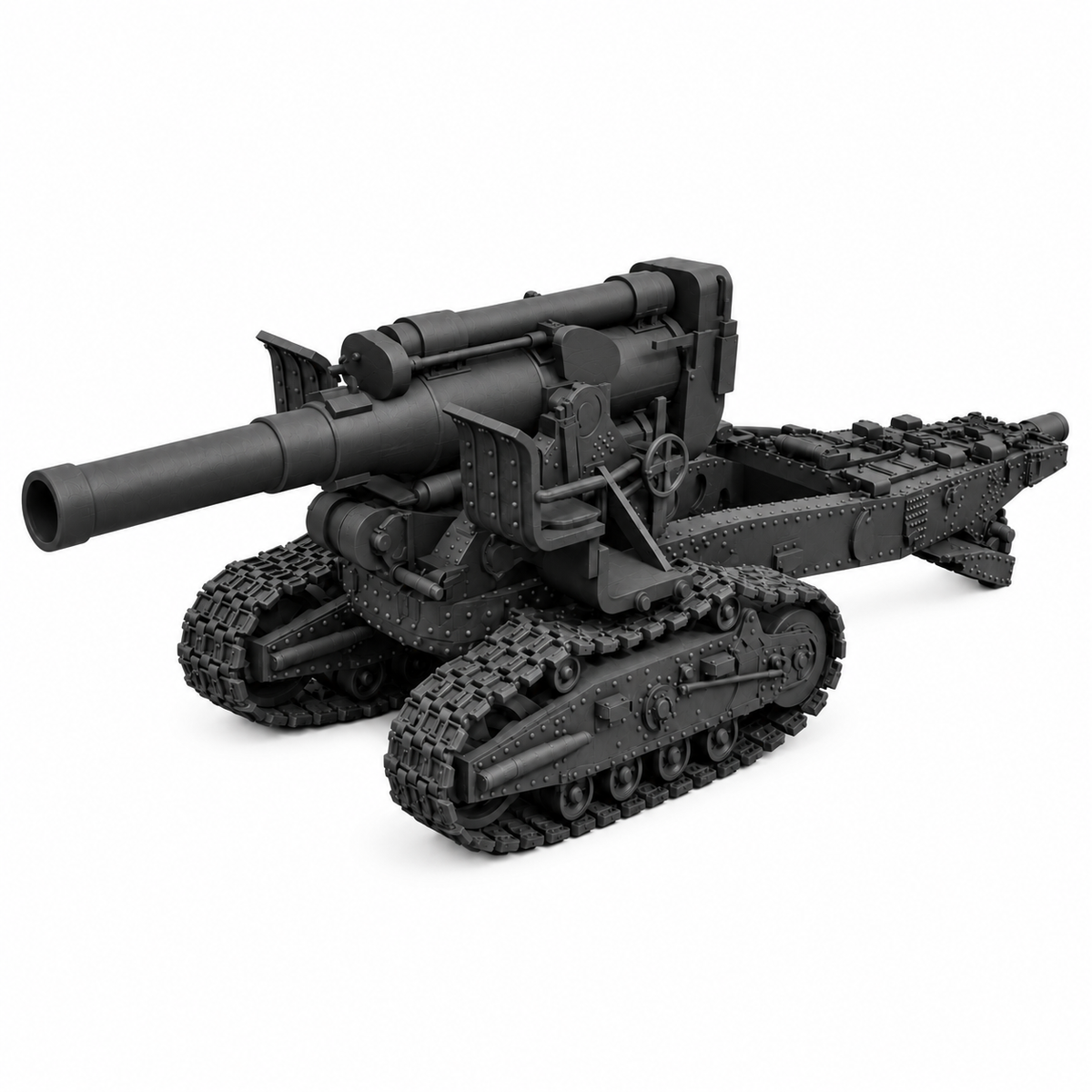 SSMODEL 1/72 1/144 Multi Scale B-4 203mm Heavy Howitzer Tank MODEL kit TSS0004 — detail view 6