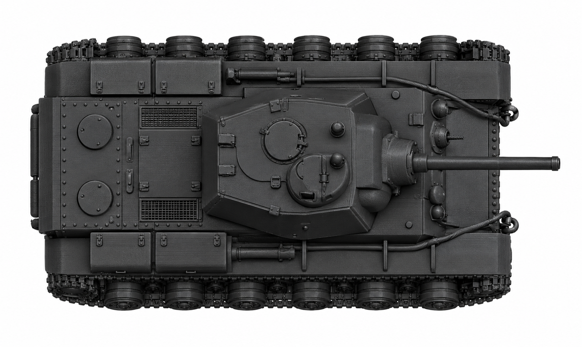 SSMODEL 1/72 1/144 Multi Scale KV-150Soviet experimental heavytank MODEL TSS0134 — detail view 5
