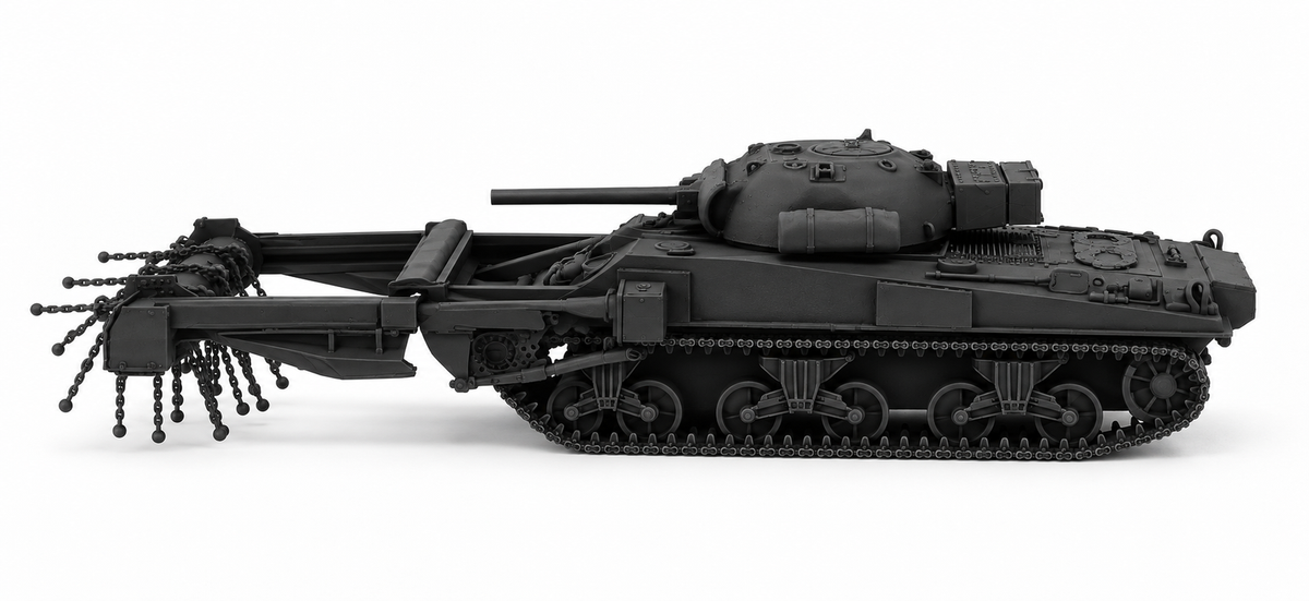 SSMODEL 1/72 1/144 Multi Scale Sherman M4A4 Crab US WW2 Tank MODEL TSS1315 — detail view 5
