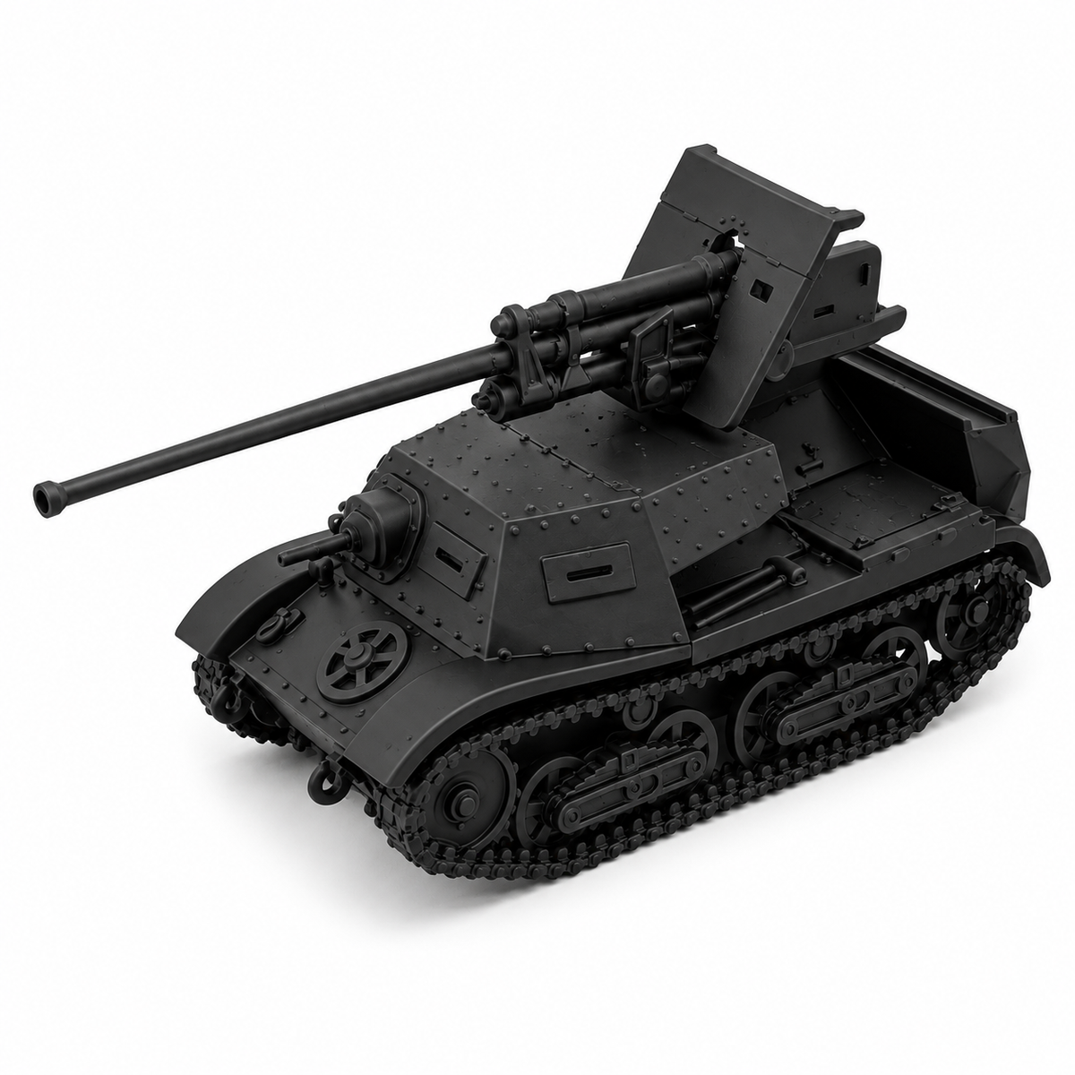 SSMODEL 1/72 1/144Multi Scale ZIS-30 Light SPG USSR Tank Resin MODEL KIT TSS1407 — detail view 4