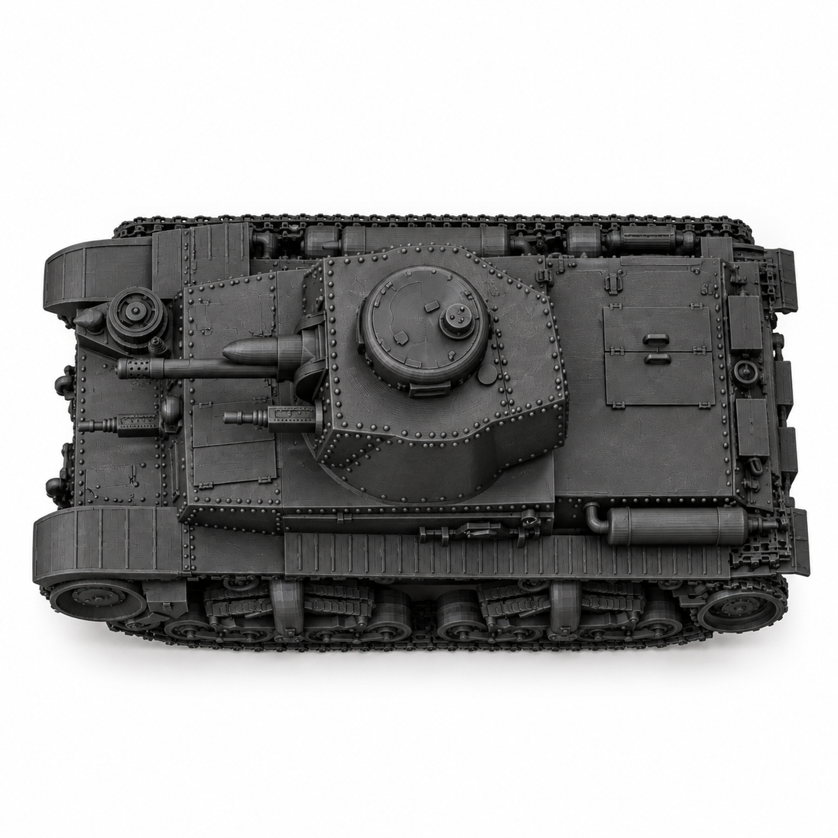 SSMODEL 1/72 1/144 Multi Scale Panzerkampfwagen 35t tank Model Kit TSS0272 — detail view 5