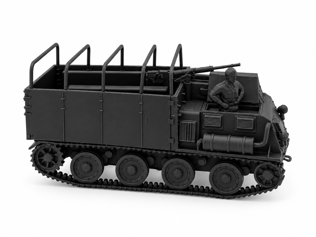 SSMODEL 1/72 1/144 Type 1 Ho-Ki Japan WWII APC 2 Crewmen Resin Model Kit TSS1584 — detail view 3