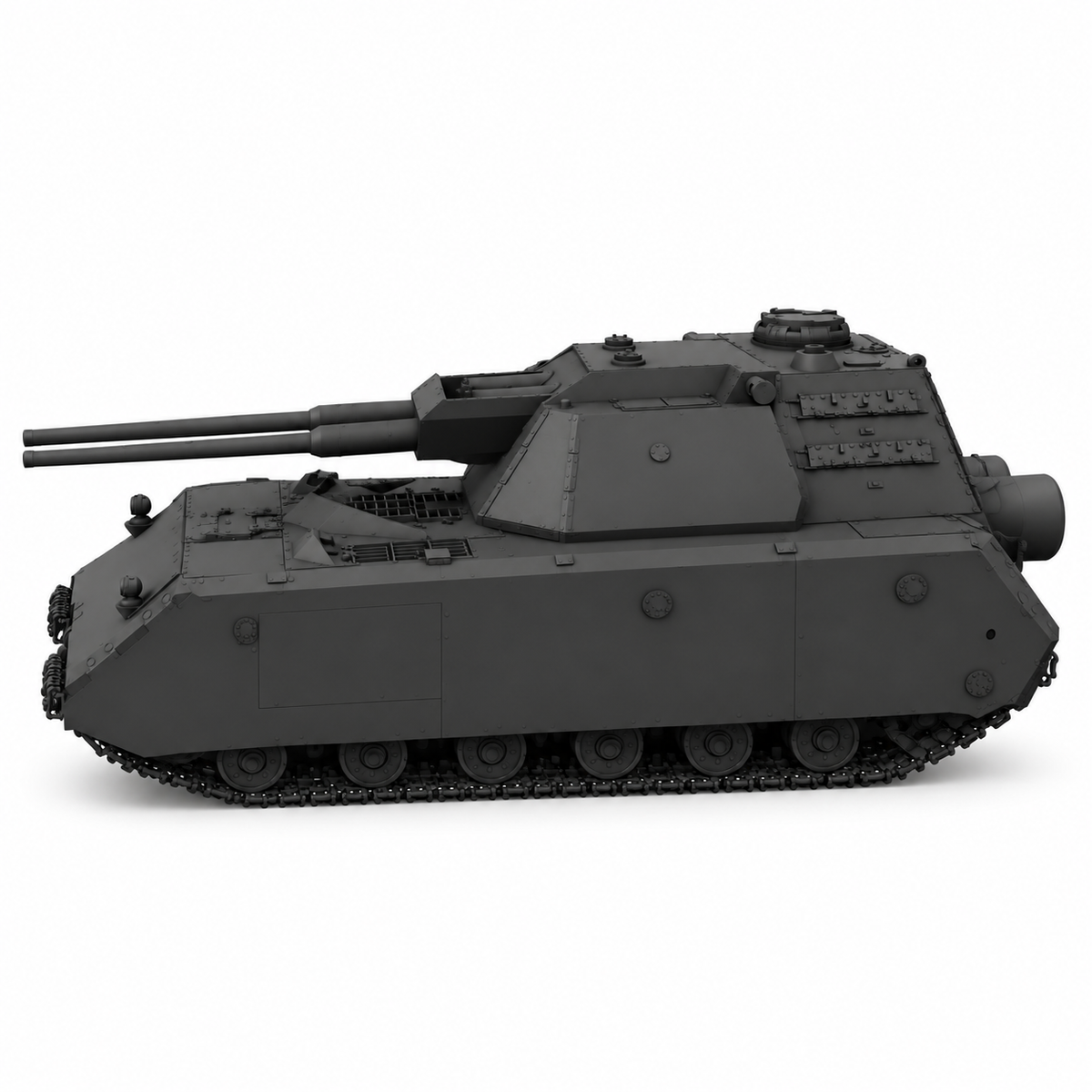 SSMODEL 1/72 1/144 Multi Scale Flakpanzer Maus German heavy AA-gun MODEL TSS0329 — detail view 2