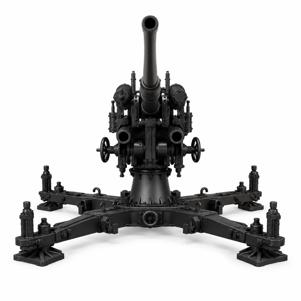 SSMODEL 1/72 1/144 Anti-Aircraft 8.8cm FlaK 37 on cross Resin MODEL KIT TSS1451
