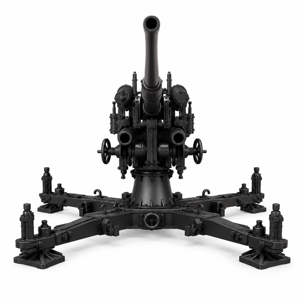 SSMODEL 1/72 1/144 Anti-Aircraft 8.8cm FlaK 37 on cross Resin MODEL KIT TSS1451