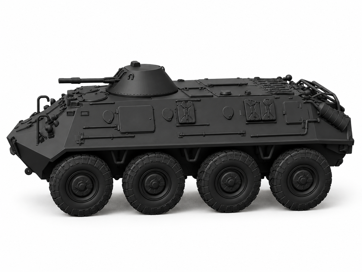 SSMODEL 1/72 1/144Multi Scale BTR-60PB Soviet coldwar APC tank Model Kit TSS0291 — detail view 2
